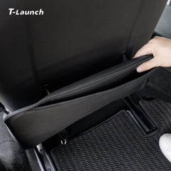 Nappa Leather Front Seat Back Kick Protectors for Tesla Model 3/Y/YL 2024+ (2 PCS)