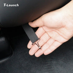 Nappa Leather Front Seat Back Kick Protectors for Tesla Model 3/Y/Y L 2024+ (2 PCS)