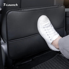 Nappa Leather Front Seat Back Kick Protectors for Tesla Model 3/Y/Y L 2024+ (2 PCS)