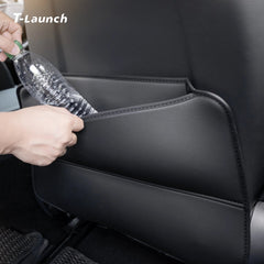 Nappa Leather Front Seat Back Kick Protectors for Tesla Model 3/Y/Y L 2024+ (2 PCS)