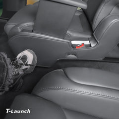 Nappa Leather Second Row Seat Side Panel Protectors for Tesla Model YL 2026+