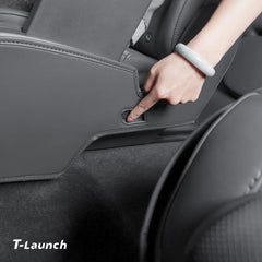 Nappa Leather Second Row Seat Side Panel Protectors for Tesla Model YL 2026+