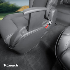 Nappa Leather Second Row Seat Side Panel Protectors for Tesla Model YL 2026+