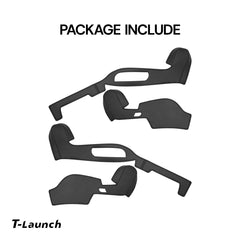 Nappa Leather Second Row Seat Side Panel Protectors for Tesla Model YL 2026+