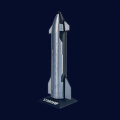 Handcrafted SpaceX Starship B7 Rocket Model Ready-to-Display Collectible