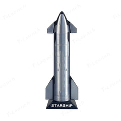Handcrafted SpaceX Starship B7 Rocket Model Ready-to-Display Collectible