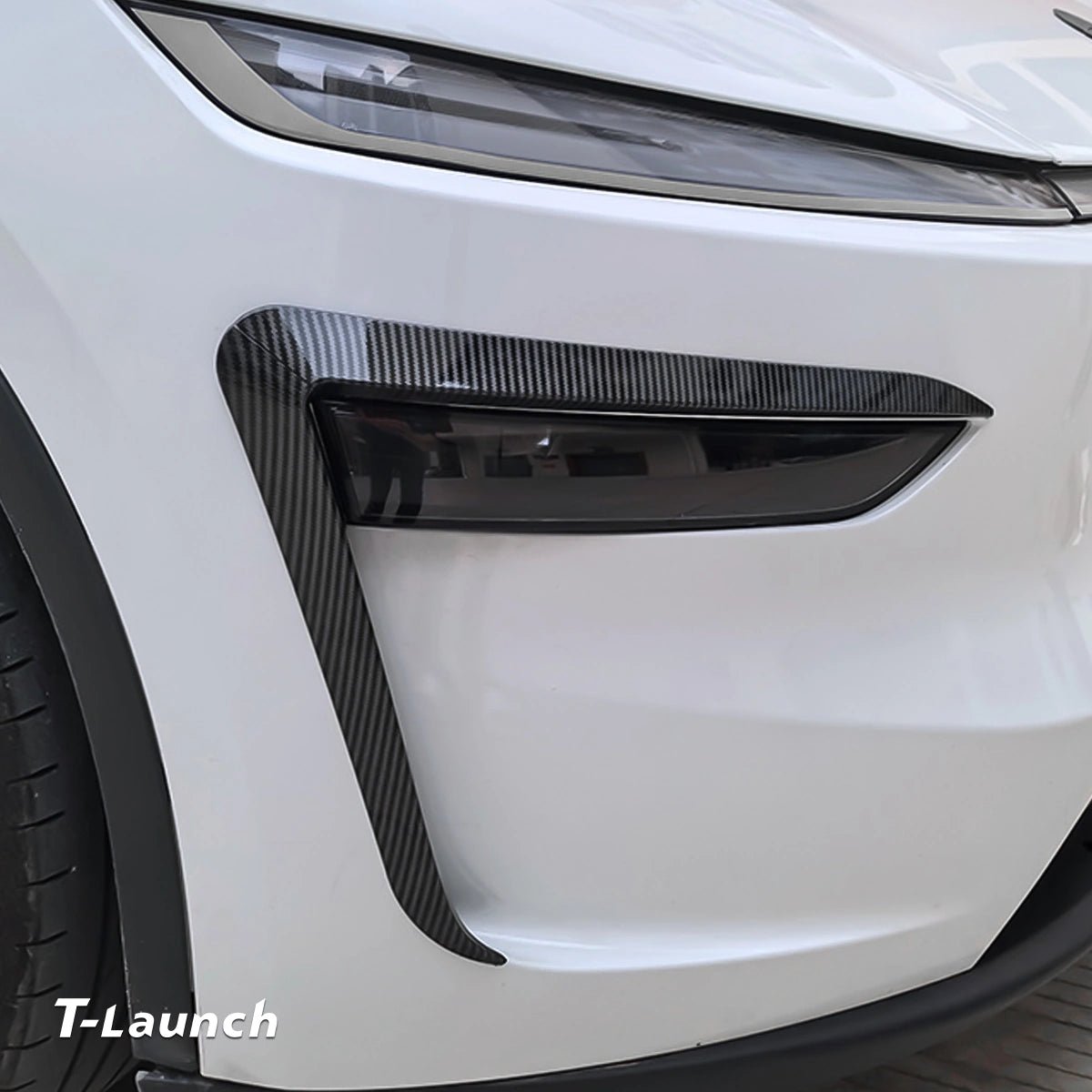 Split-Type Fog Light Trim Covers for Tesla Model Y L 2026+ - T-Launch