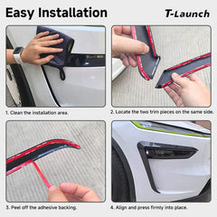 Split-Type Fog Light Trim Covers for Tesla Model Y L 2026+ - T-Launch