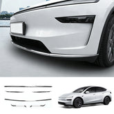 Stainless Steel Front & Rear Bumper Protection Trim for Tesla Model YL 2026+