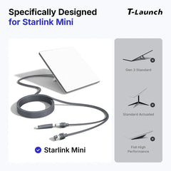 Cavo Starlink Mini - Ethernet e alimentazione 2 in 1, RJ45 e DC