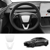 ABS Steering Wheel Center & V-Shape Trim for 2026 New Tesla Model Y Standard