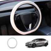 Premium Ventilated Steering Wheel Cover for Tesla Model Y L 2026+