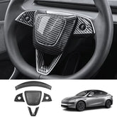 Steering Wheel Panel Decor Cover Trim for Tesla Model Y/Y L 2025+