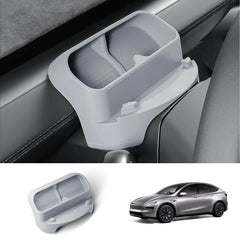 Multi-Function Steering Wheel Phone Mount & Glasses Holder for Tesla Model YL 2026+