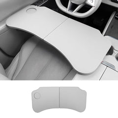 Nappa Leather Foldable Steering Wheel Table for Tesla Model 3/Y