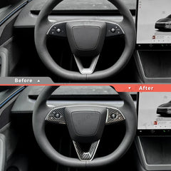 ABS Steering Wheel Trim Cover Kit for Tesla Model Y Juniper 2025+
