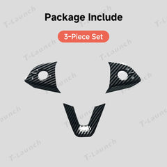 ABS Steering Wheel Trim Cover Kit for Tesla Model Y Juniper 2025+