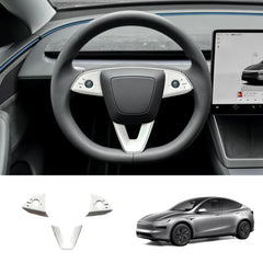 ABS Steering Wheel Trim Cover Kit for Tesla Model Y Juniper 2025+