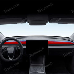 Alcantara Dashboard Fabric Decorative Sticker Cover For 2024 Model 3 Highland