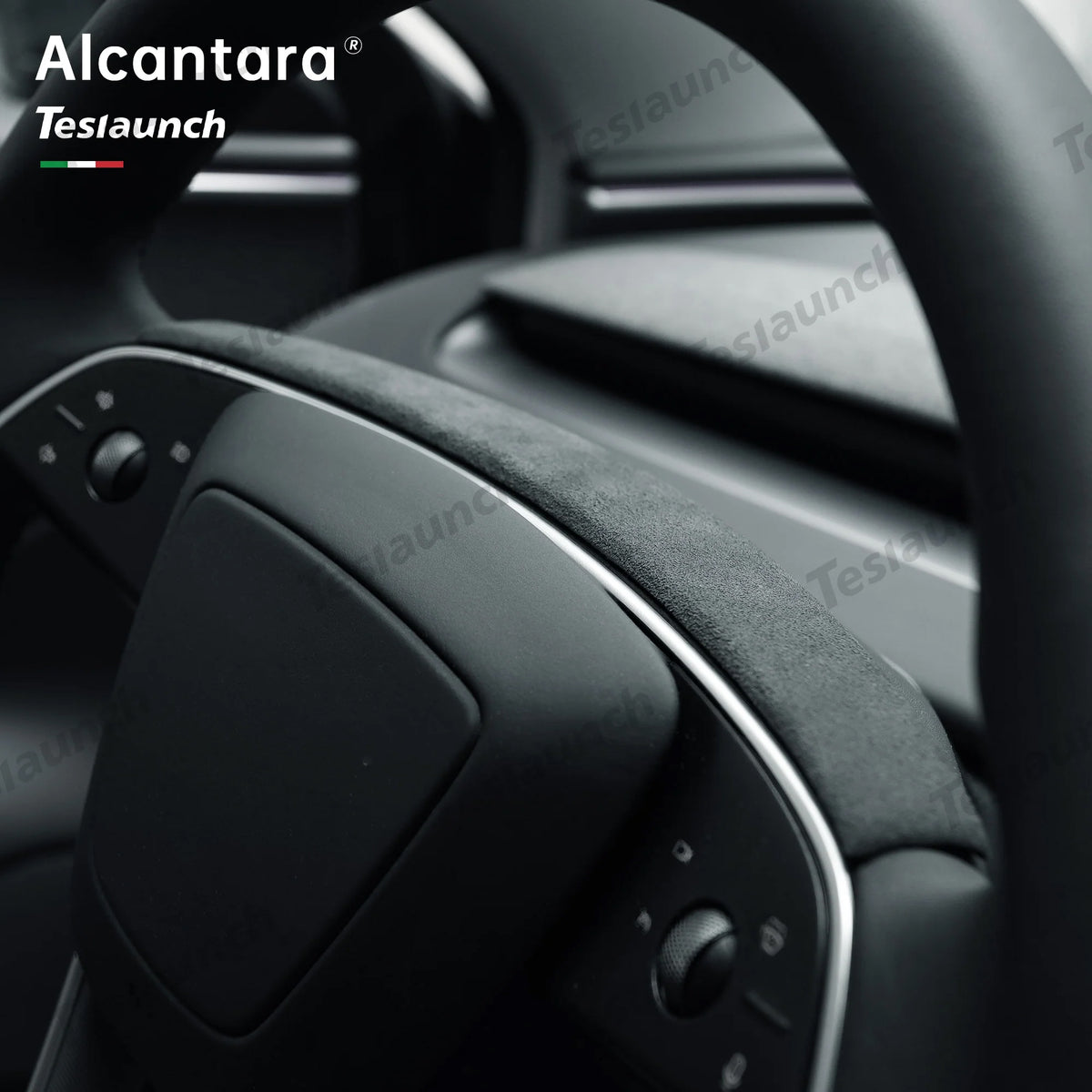 Capacul benzii volanului din Alcantara pentru 2024 Model 3 Highland