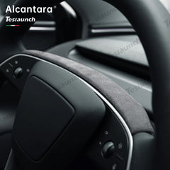 Capacul benzii volanului din Alcantara pentru 2024 Model 3 Highland