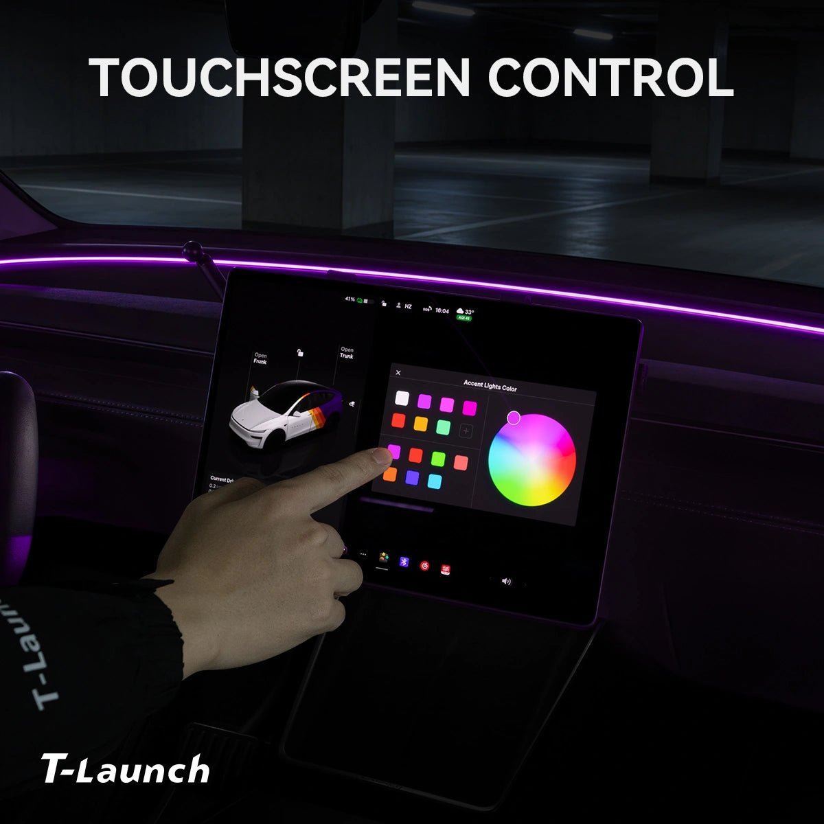 Sunroof Ambient Lighting Kit for Tesla Model Y Juniper 2025+ - T-Launch