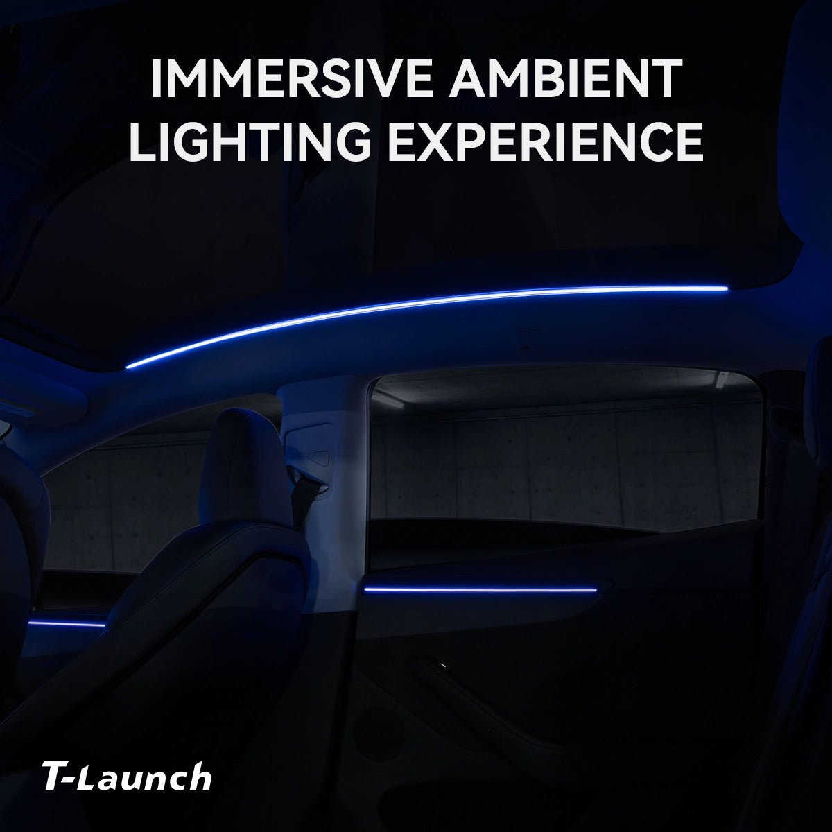 Sunroof Ambient Lighting Kit for Tesla Model Y Juniper 2025+ - T-Launch