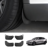TPE Mud Flaps No-Drill Hidden Fender Guards for Tesla Model Y L 2026+