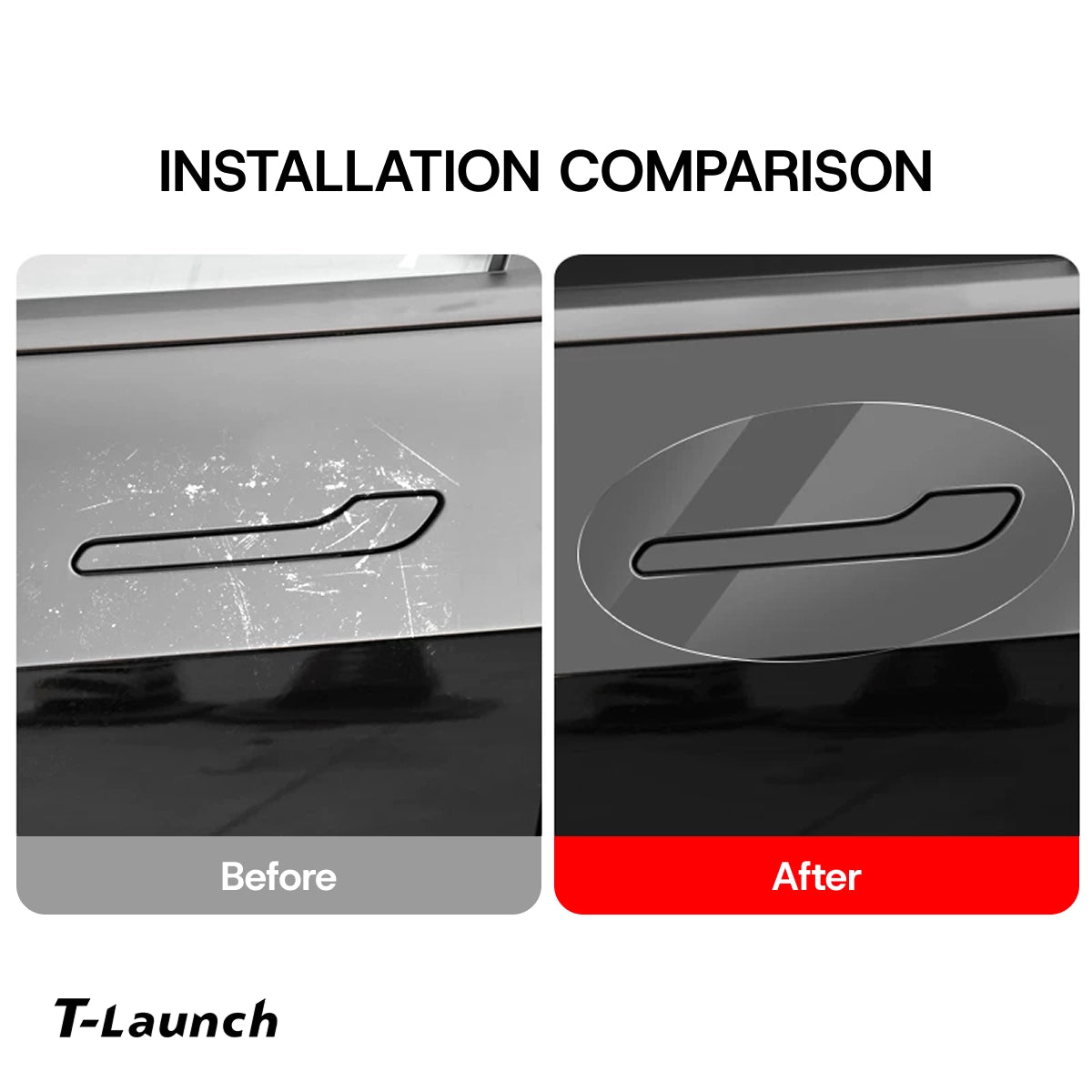 Clear TPU Door Handle Paint Protection Film for Tesla Model 3 2017+ / Model Y 2020+ - T-Launch