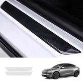 Transparent TPU Door Sill Protector Film for Tesla Model Y Juniper 2025+