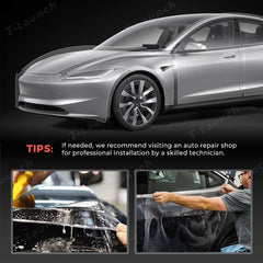 Glanset TPU usynlig full beskyttelsesfilm for billakk (PPF) for Tesla Model 3 Høylandet 2024+