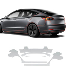 Glossy TPU Invisible Full Car Paint Protection Film (PPF) for Tesla Model 3 (2020-2023)