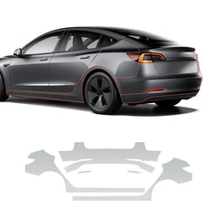 فيلم حماية طلاء السيارة الكامل اللامع غير المرئي المصنوع من مادة TPU (PPF) Tesla Model 3 (2020-2023)
