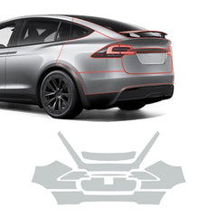 Glossy TPU Invisible Full Car Paint Protection Film (PPF) for Tesla Model X (2022-2024)