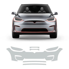 Glossy TPU Invisible Full Car Paint Protection Film (PPF) for Tesla Model X (2022-2024)