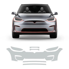 Glossy TPU Invisible Full Car Paint Protection Film (PPF) for Tesla Model X (2022-2024)