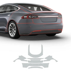 Glossy TPU Invisible Full Car Paint Protection Film (PPF) for Tesla Model S (2016-2020)