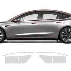 Glanset TPU usynlig full beskyttelsesfilm for billakk (PPF) for Tesla Model 3 Høylandet 2024+