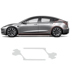 Glanset TPU usynlig full beskyttelsesfilm for billakk (PPF) for Tesla Model 3 Høylandet 2024+