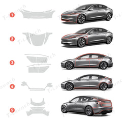 Glossy TPU Invisible Full Car Paint Protection Film (PPF) for Tesla Model 3 Highland 2024+