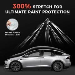 Glossy TPU Invisible Full Car Paint Protection Film (PPF) for Tesla Model X (2022-2024)