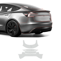 Glossy TPU Invisible Full Car Paint Protection Film (PPF) for Tesla Model 3 Highland Performance 2024+