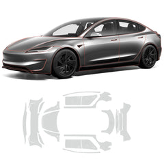 Glossy TPU Invisible Full Car Paint Protection Film (PPF) for Tesla Model 3 Highland Performance 2024+