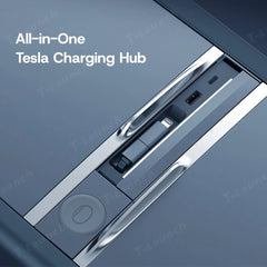 Adaptér USB hubu ve středové konzoli pro Tesla Model Jalovec Y 2025+/ Model 3. Vysočina 2024+
