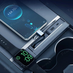 Adaptér USB hubu ve středové konzoli pro Tesla Model Jalovec Y 2025+/ Model 3. Vysočina 2024+