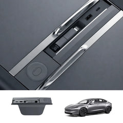 Konsola środkowa, adapter USB Hub dla Tesla Model Jałowiec Y 2025+/ Model 3 Highland 2024+