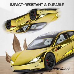 1:24 Tesla Roadster Electroplated Alloy Diecast Car Model - T-Launch