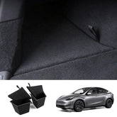 Rear Trunk Side Storage Boxes with Flocked Covers for Tesla Model Y 2021–2024 - T-Launch