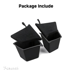 Rear Trunk Side Storage Boxes with Flocked Covers for Tesla Model Y 2021–2024