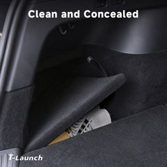 Rear Trunk Side Storage Boxes with Flocked Covers for Tesla Model Y 2021–2024